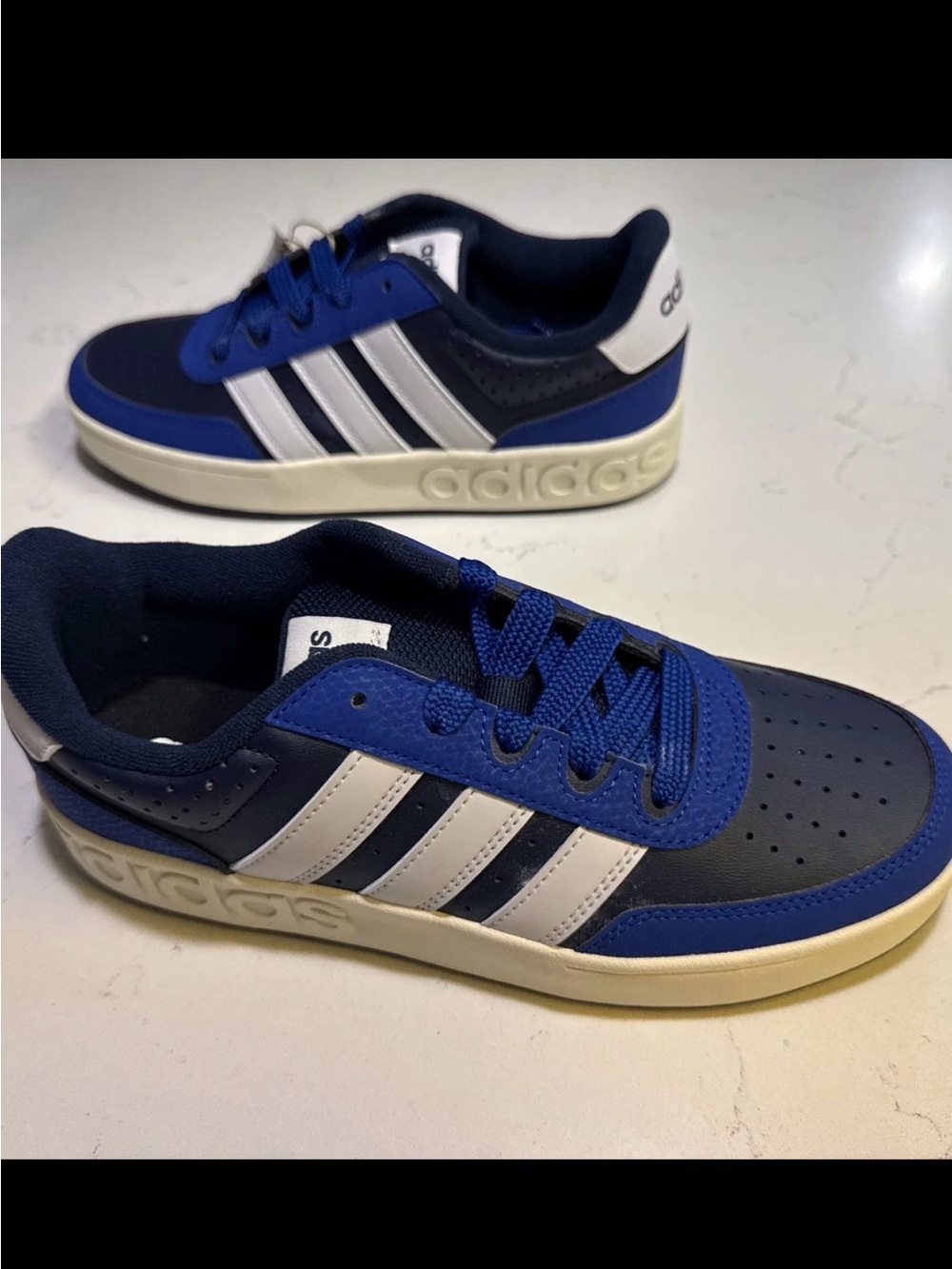 Adidas Breakbase J 'Collegiate Navy' Low Top Sneakers (Size 5.5Y / Women’s 6.5